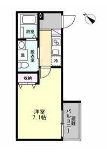 ベイルームフルリール相模大野【2階】の間取り
