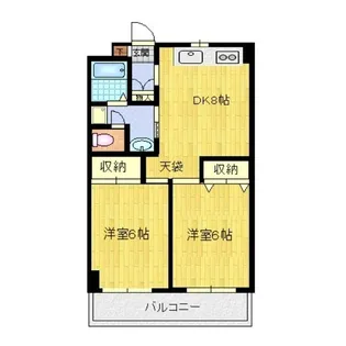 フォルゴーレ川崎【2階】の間取り