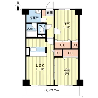 ミロワール【1階】の間取り