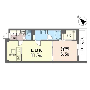 フェリシード野沢【1階】の間取り