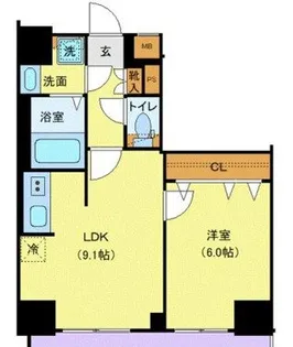 メイクスWアート横浜関内【5階】の間取り