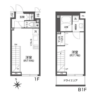 LEGALAND高円寺【1階】の間取り