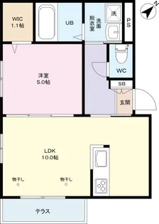 メゾンClair(クレール)【1階】の間取り