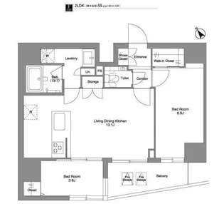 BPRレジデンス田端【11階】の間取り