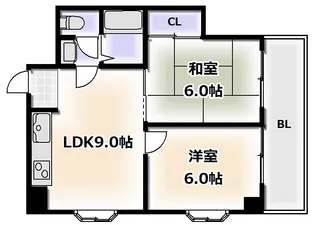 リベルテコーポ保澤【2階】の間取り