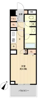 グラディート町田【4階】の間取り