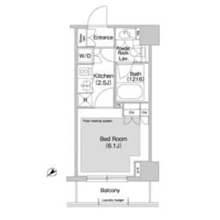 コンフォリア日本橋人形町イースト【8階】の間取り