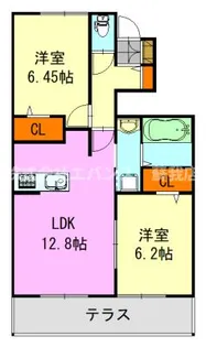 メゾン・ソレイユII【1階】の間取り