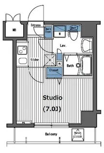 ガラ・グランディ西新宿【9階】の間取り