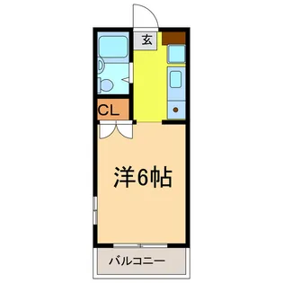 モンパレス小山6号館【2階】の間取り