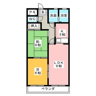 ピュアパレスNISHIKANI【4階】の間取り