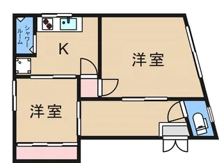 大和マンション【2階】の間取り
