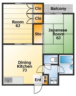 サンハイツ南砂【3階】の間取り