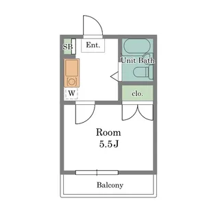 シティやまもと【1階】の間取り