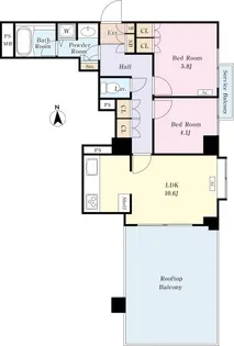 ガーデンホームズ白金【3階】の間取り