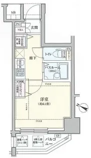 ロアール目黒不動前【8階】の間取り