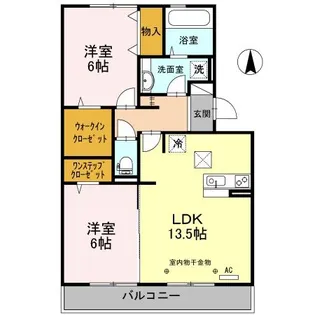 マイリーブル【1階】の間取り