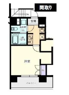 プラティーク日本橋水天宮【4階】の間取り