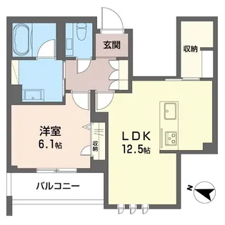 シャーメゾンステージ横濱白楽【2階】の間取り