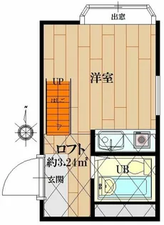 ユニクレスト東中野【1階】の間取り