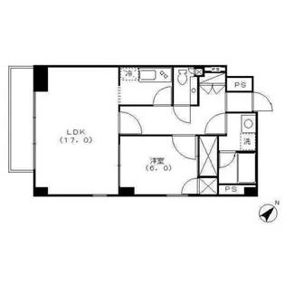 原宿パークハウス【3階】の間取り