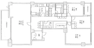 駒沢ガーデンハウス【4階】の間取り