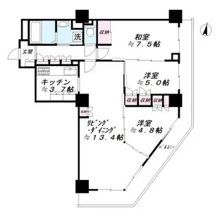 Jタワー西大井イーストタワー【28階】の間取り