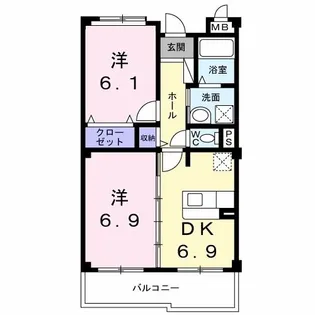 コート アプルーバル ネオ【2階】の間取り