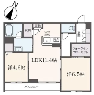 アリビオII【1階】の間取り