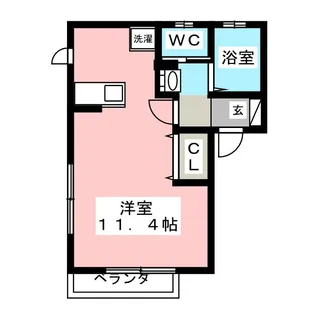 サンライズ西所沢【2階】の間取り