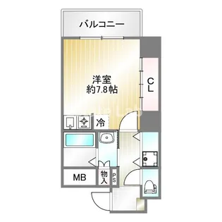 AXIS神戸みなと元町【6階】の間取り