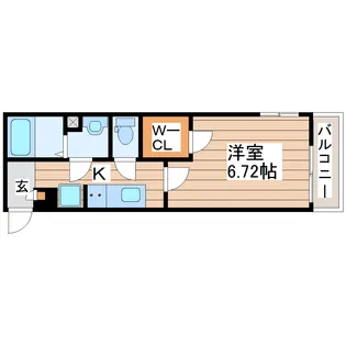 フェリアス長町【3階】の間取り