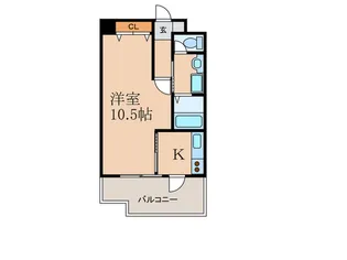 セレーノ高宮【11階】の間取り