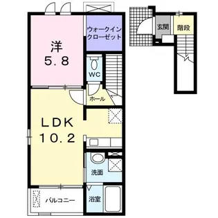 ロックヴィレッジ【2階】の間取り