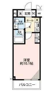 プレール・ドゥーク中板橋II【4階】の間取り