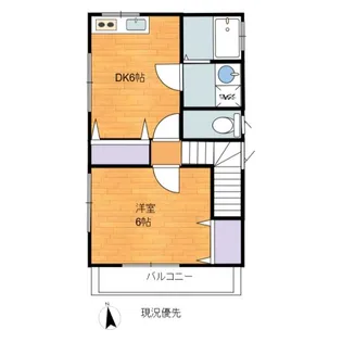 ハウス前野【2階】の間取り