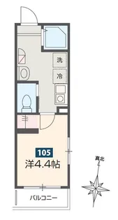 カーサ・メロディア【1階】の間取り