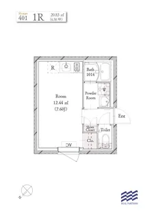 BLANCCOURT武蔵小山【4階】の間取り