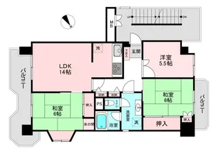 新ゆり アカシア街区3号棟【11階】の間取り