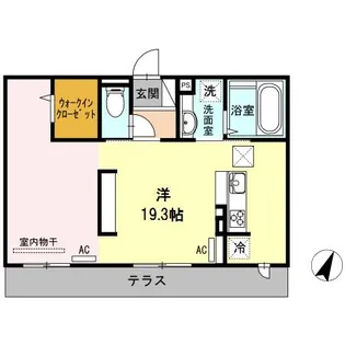 アルページュII【1階】の間取り