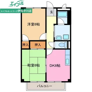 Surplus TWO コーポラス戸木【2階】の間取り