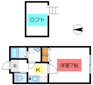 ルナリアVI【2階】の間取り