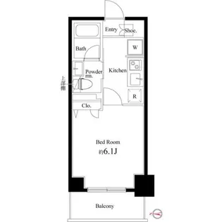 Court Blanche【5階】の間取り