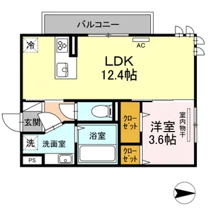 アルカンシェル 益城【2階】の間取り