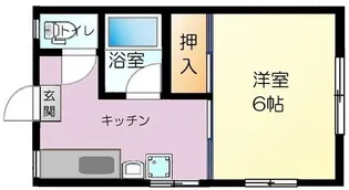 コーポ三幸A【1階】の間取り