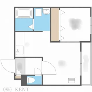 グランディール南五条【1階】の間取り