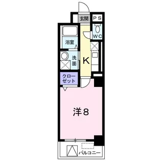 フェリーチェプレッソ北目町【3階】の間取り