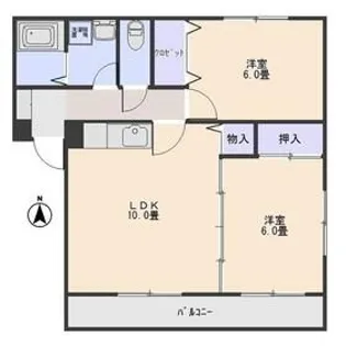 アドミラブールII【1階】の間取り