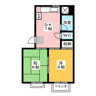 メゾン・ド・桂台A【2階】の間取り