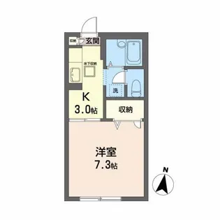 ジュネス柏木【1階】の間取り